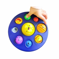 Jucarie senzoriala Pop It Sistem solar, multicolor, 18 cm, Vivo 42497